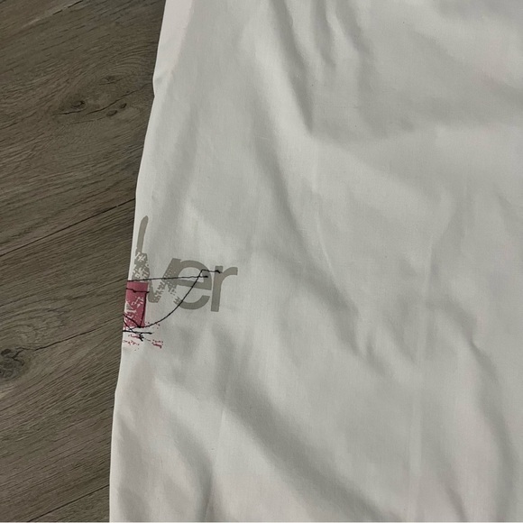 White Casual Button Down Shirt with Short Sleeves - Picture 6 of 8